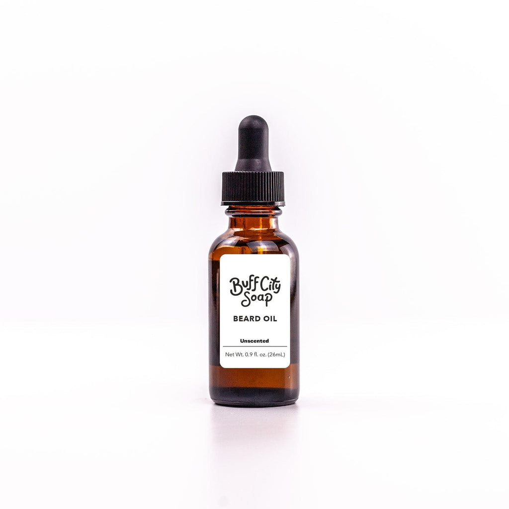Jar of Unscented Beard Oil against a white background